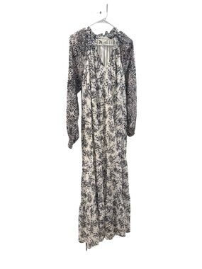 Destination Maternity Black and White Mixed Print Maxi Dress